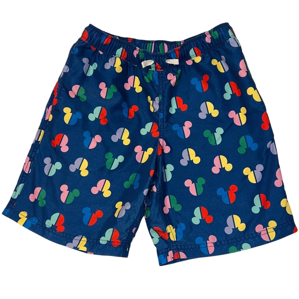 Hanna Andersson Mickey Multicolor Patterned Swim Shorts